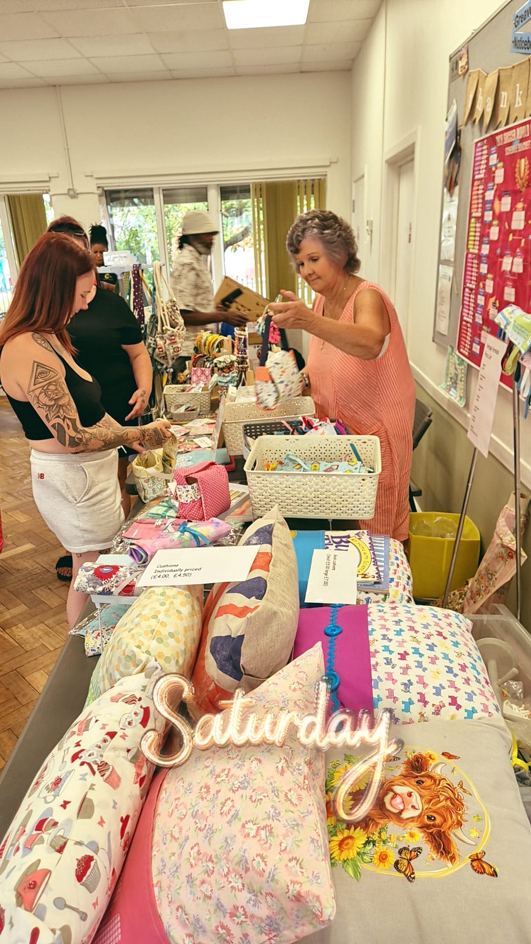 Craft market stall at Greaves Square